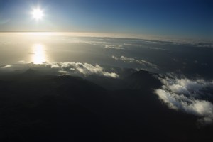 Aerial of Maui coast.