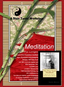 dixie taoist workshop with book cover